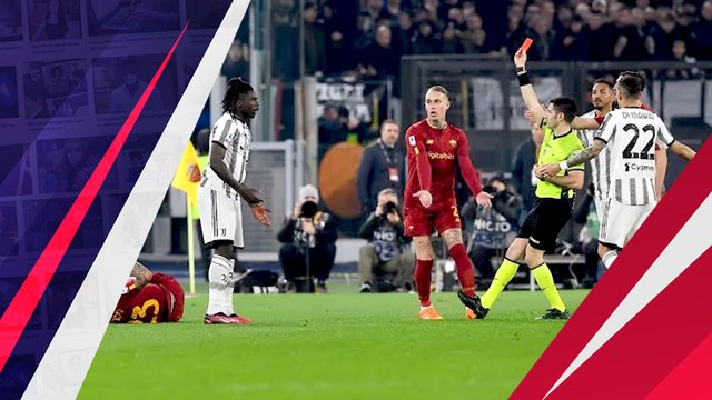 Juventus Takluk dari AS Roma, Moise Kean Baru Main 40 Detik Langsung Kena Kartu Merah