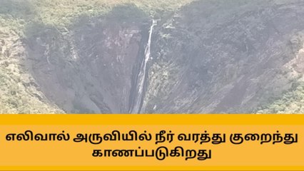 தேனி : மழை குறைவு - எலிவால் அருவியில் நீர் இல்லை !