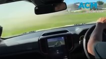 Salesman rolls customer's Ford Ranger Raptor while 'drifting'