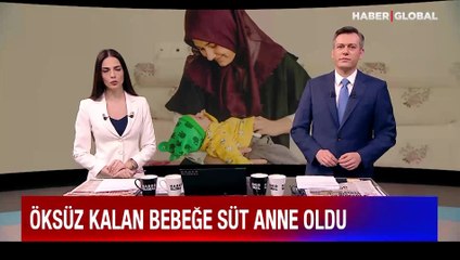 Öksüz kalan bebeğe süt anne oldu