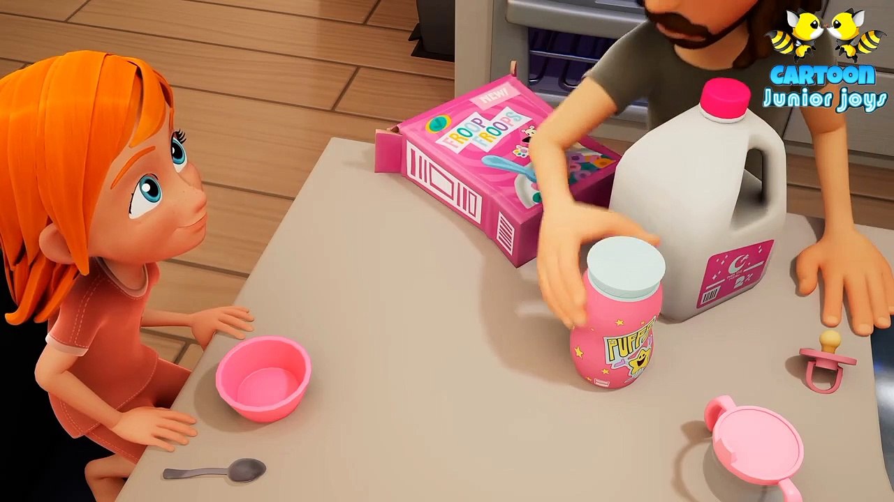 BABY ADLEY CARTOON!!  Magic Puffs turn kids into Babies! a crazy morning of diapers and dad day care