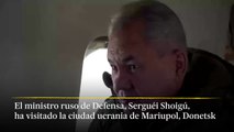 El ministro de Defensa ruso, Serguéi Shoigú, visita la ciudad ucrania de Mariupol