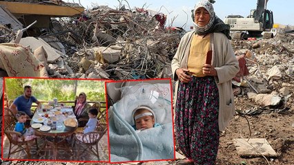 Enkazdan 20 günlük torunu sağ çıkarıldı, ölen oğlu ve ailesinin hatıralarını bekliyor