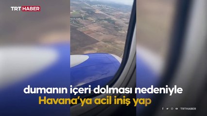 Kuşlara çarpan uçak, Küba'ya acil iniş yaptı