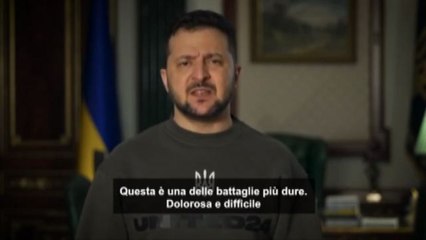 Zelensky: "Battaglia per il Donbass dolorosa e difficile"