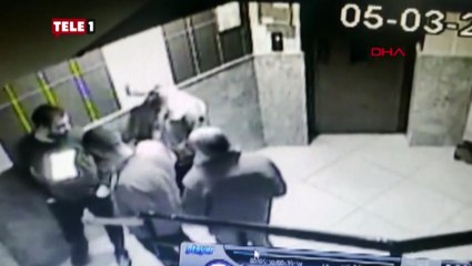 Depremzedeyi apartman girişinde bıçakla gasbettiler!