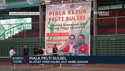 64 Atlet Tennis Sulsel Bertanding Di Piala Pelti Sulsel
