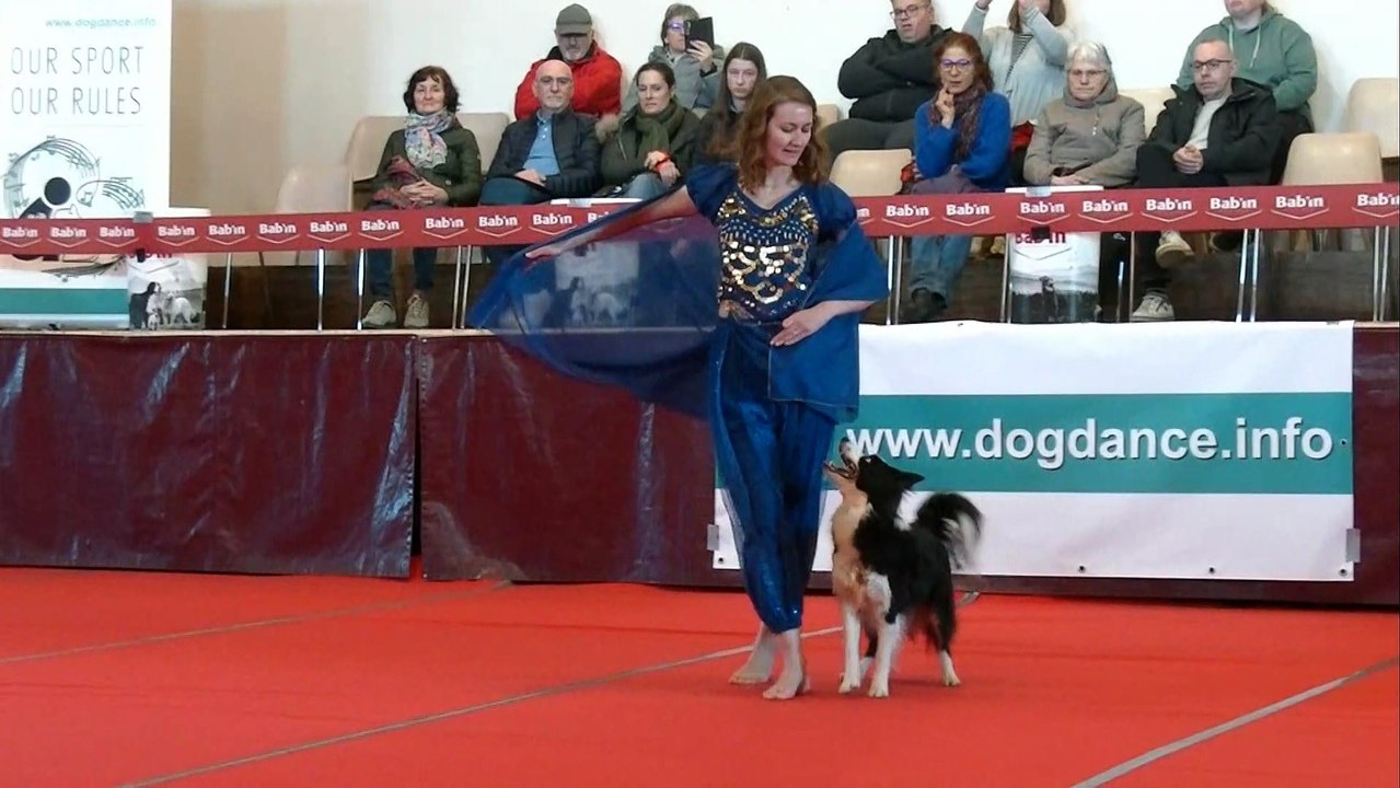 Première chorégraphie d'Anastasia, lors de la compétition du 5 mars 2023 à Sallèles du Bosc