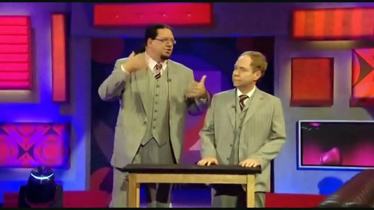Penn & Teller Explain Ball & Cups on Jonathan Ross 2010.07.09 video