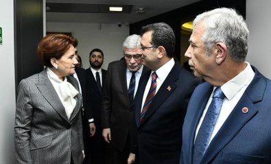 İmamoğlu ve Yavaş İYİ Parti Genel Merkezi'nde