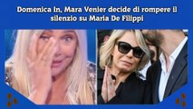 Domenica In, Mara Venier decide di rompere il silenzio su Maria De Filippi