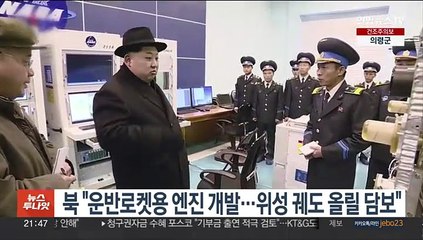 북한 "운반로켓용 대출력엔진 개발…위성 궤도 올릴 담보"