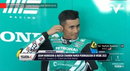 Hafizh Syahrin & Adam Norrodin pamer peningkatan di WSBK