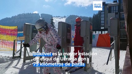 Las pistas de esquí ucranianas ofrecen un respiro del conflicto