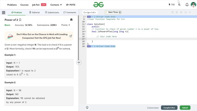 L-5 Power of Two | Power of 2 | Bit Manipulation | #breakingbits #dsa #bitmanipulation #dsa