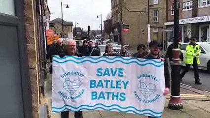 Protest in Batley Over Baths Closure 🚶‍♂️