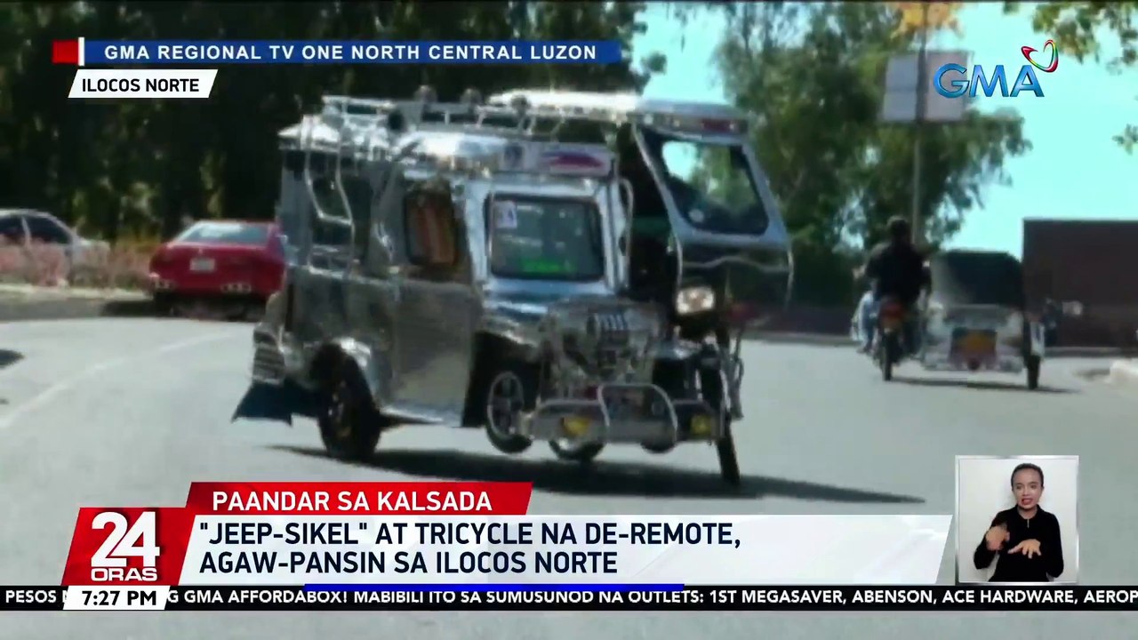"Jeep-sikel" at tricycle na de-remote, agaw-pansin sa Ilocos Norte | 24 Oras