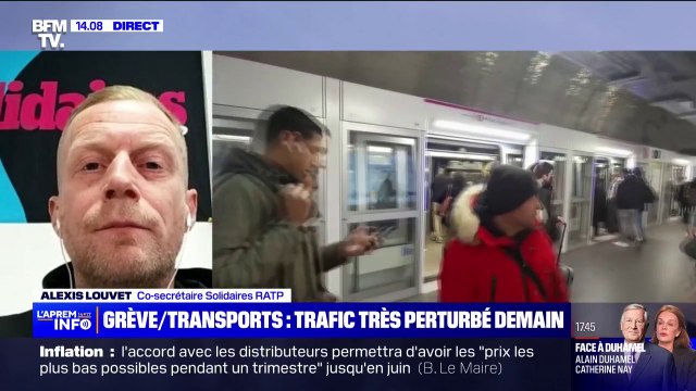 Retraites: On souhaite que le gouvernement revienne immédiatement à la raison , explique Alexis Louvet (Solidaires RATP)