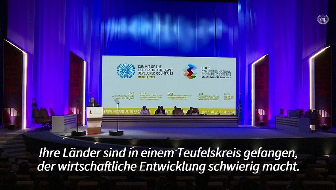 Guterres: Arme Staaten sind in 'Teufelskreis' gefangen