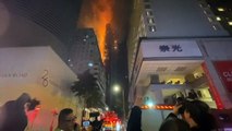 حريق كبير في ناطحة سحاب قيد الإنشاء بهونغ كونغ