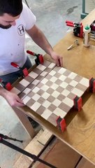 How to build the chess board #carpenter #woodworking #construction #diy #furniture