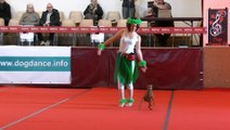Quelques compétitrices lors de la compétition de danses canines le 5 mars 2023 à Salelles du Bosc