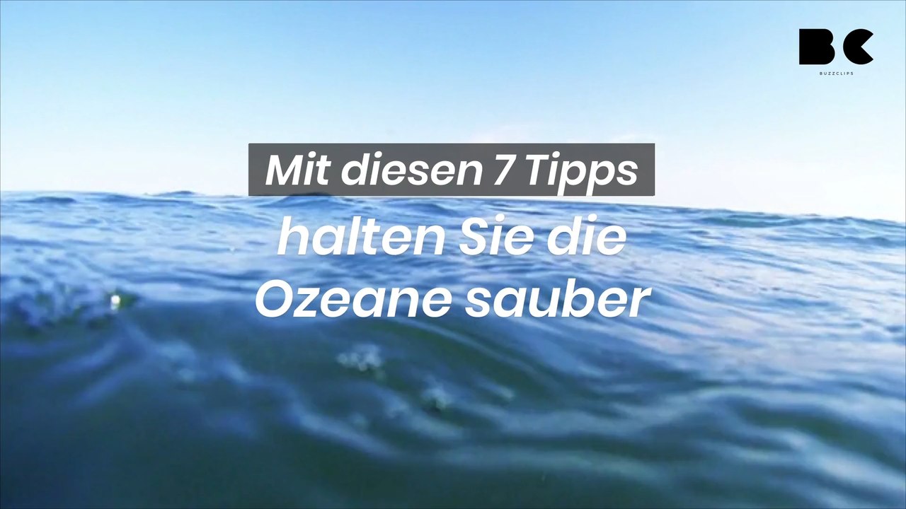 Mit diesen 7 tipps halten sie die ozeane sauber