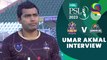 Umar Akmal Interview | Quetta Gladiators vs Karachi Kings | Match 22 | HBL PSL 8 | MI2T