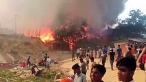 Bangladesh: 12.000 sans abri après un incendie dans un camp de réfugiés rohingyas