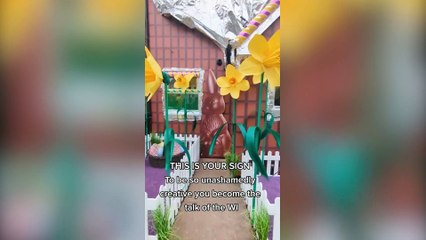 Mum transforms home into giant CHOCOLATE HOUSE