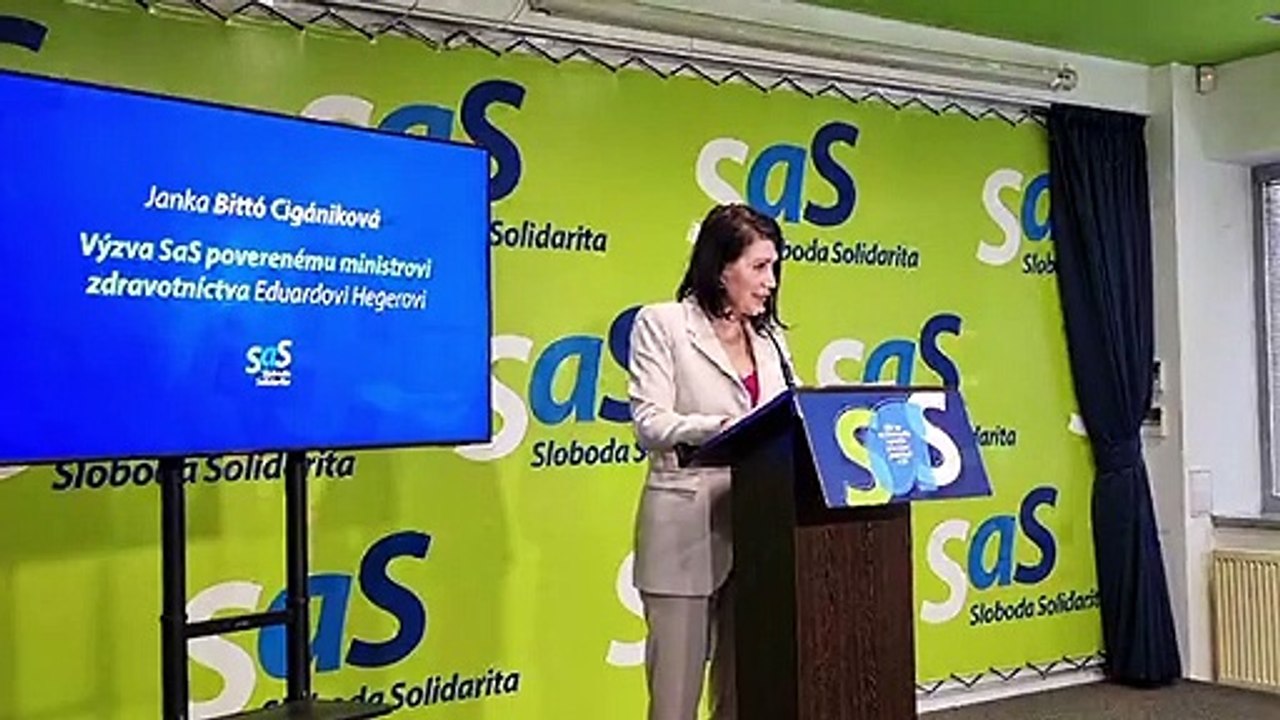 ZÁZNAM: Bittó Cigániková vyzýva na podpis zmlúv z plánu obnovy pre už vybrané nemocnice