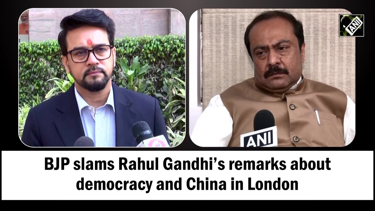BJP slams Rahul Gandhi’s remarks about democracy and China in London