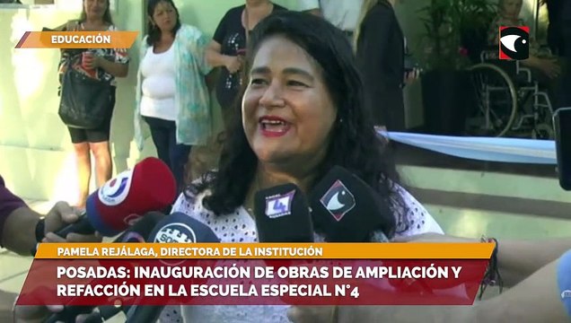 Posadas: inauguración de obras de ampliación y refacción en la escuela especial n°4