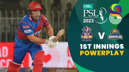 1st Innings Powerplay | Quetta Gladiators vs Karachi Kings | Match 22 | HBL PSL 8 | MI2T