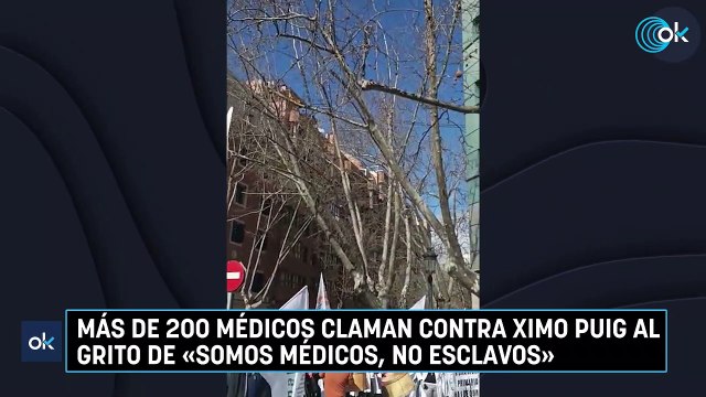 Más de 200 médicos claman contra Ximo Puig al grito de «somos médicos, no esclavos»