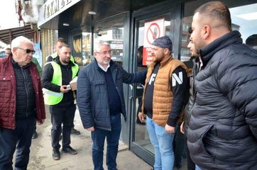 Esnafın kepenk açtığı Afşin'de Başkan Aşgın'dan esnaf turu