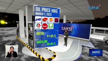 Oil price hike, muling ipinatupad | Saksi