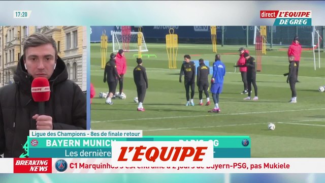 Marquinhos s'est entraîné à deux jours d'affronter le Bayern - Foot - C1 - PSG