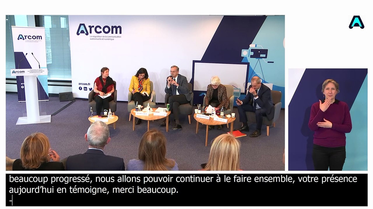 Conférence de présentation des rapports 2022 sur la représentation des femmes à la télévision, à la radio et dans les publicités télévisées