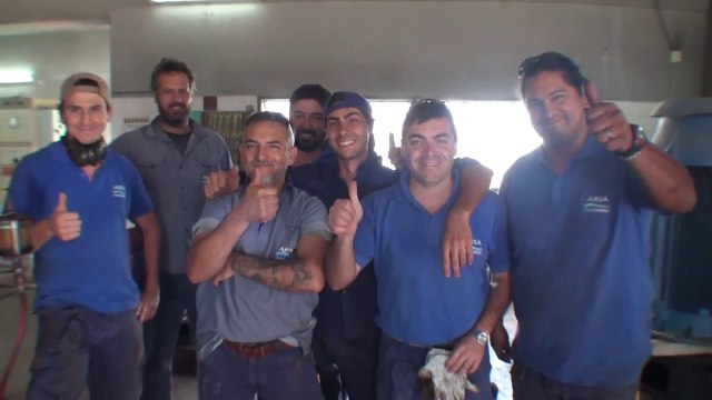 5 de 5.Montaje de Bomba de 4 Etapas y 750m3/h en Cisterna de Agua Potable.Ensenada , Pcia Bs As.