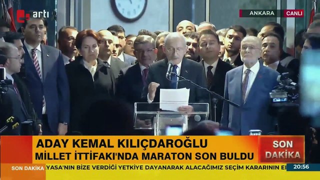 Millet İttifakı'nın cumhurbaşkanı adayı Kemal Kılıçdaroğlu