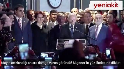Kılıçdaroğlu konuşurken Akşener'in yüz ifadesi dikkat çekti