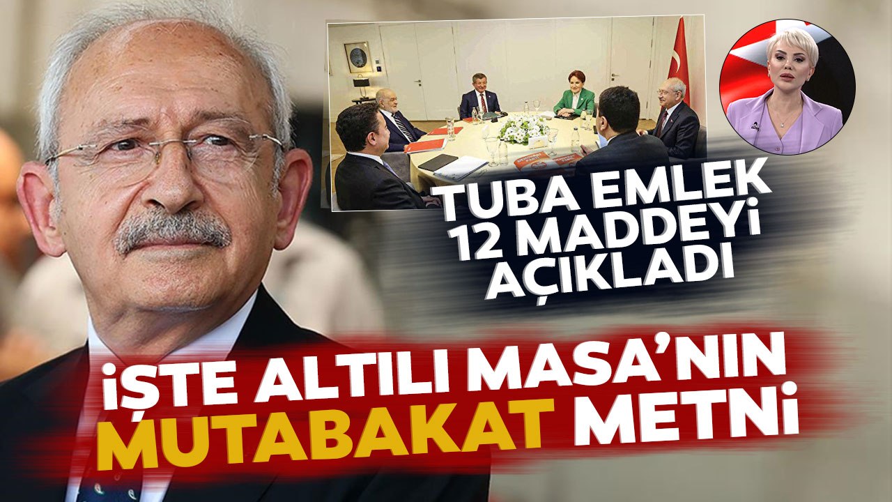 İşte 12 Maddelik Mutabakat Metni! Tuba Emlek Tam Mutabakat Metnini Tek Tek Açıkladı