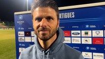 Au micro maritima: Grégory Poirier après la défaite du FC Martigues face au Red Star