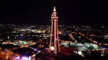 Blackpool Tower tribute to Seasiders fan