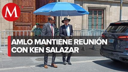 AMLO recibe a Ken Salazar tras secuestro de estadunidenses en Matamoros