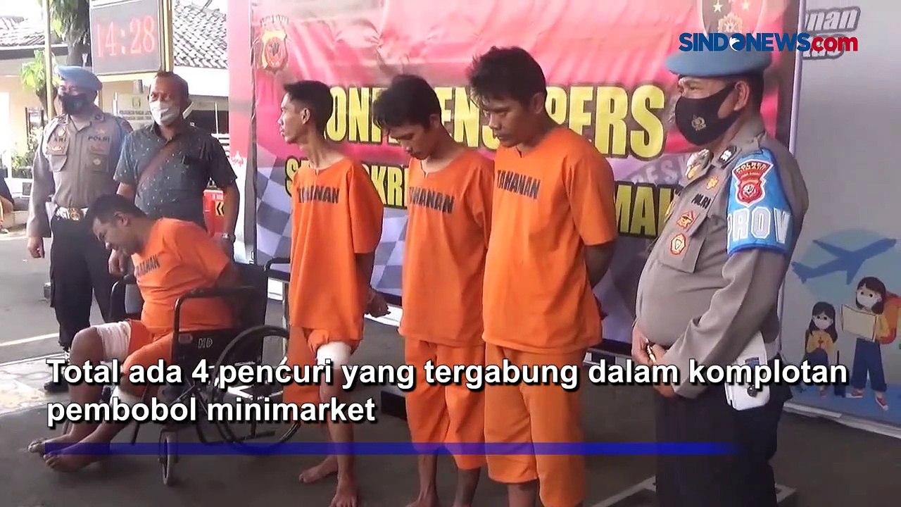 Komplotan Pembobol Minimarket Ditembak Polisi