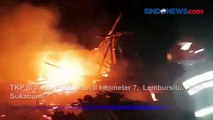 Diduga Akibat Puntung Rokok, Pabrik Pengolahan Kayu Ludes Terbakar di Sukabumi