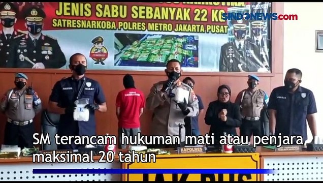 Polres Metro Jakpus Amankan Pengedar Sabu Seberat 22 Kilogram di Medan