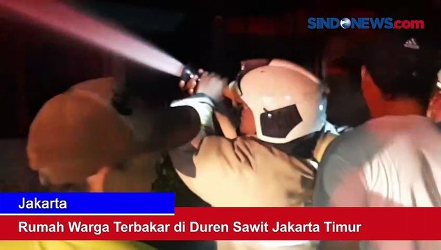 Rumah Warga Terbakar di Duren Sawit Jakarta Timur